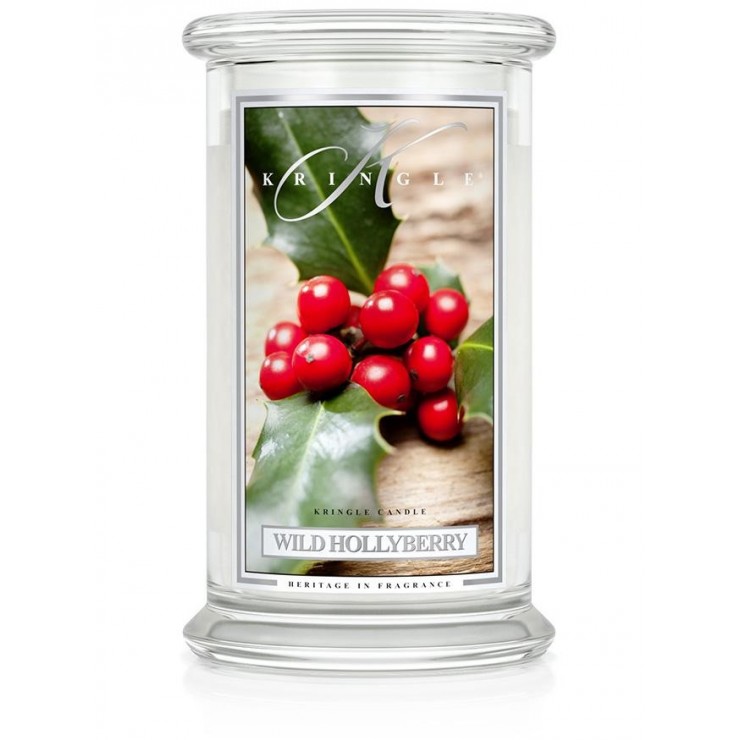 Duża świeca Wild Hollyberry Kringle Candle Duża świeca Wild Hollyberry Kringle Candle
