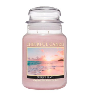 Duża świeca Sunset Beach Cheerful Candle