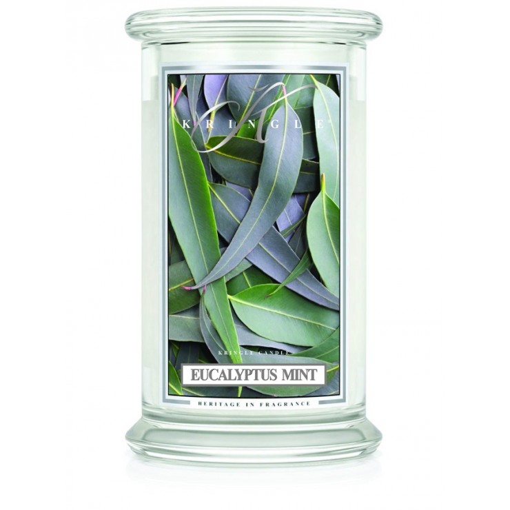 Duża świeca Eucalyptus Mint Kringle Candle