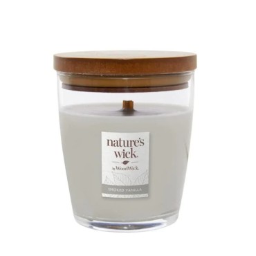 Średnia świeca Smoked Vanilla - Nature’s Wick WoodWick