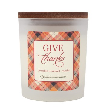 Tumbler Give Thanks White Frost - Fall Limited Edition Milkhouse Candle