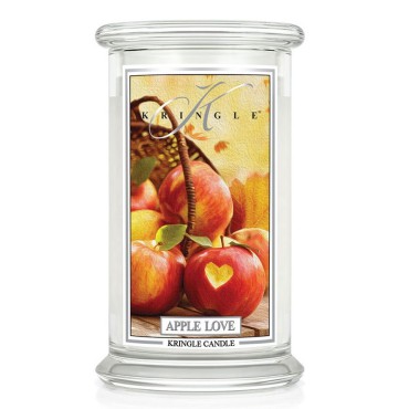 Duża świeca Apple Love Kringle Candle