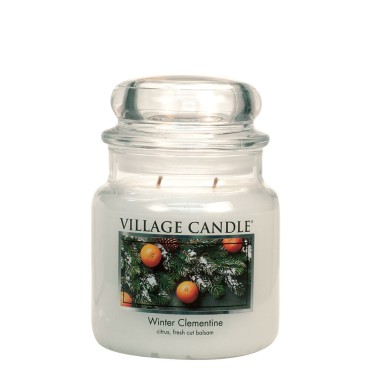 Średnia świeca Winter Clementine Village Candle