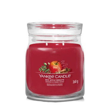 Średnia świeca Signature Red Apple Wreath Yankee Candle
