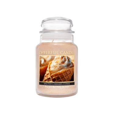 Duża świeca Salted Caramel Cone Cheerful Candle