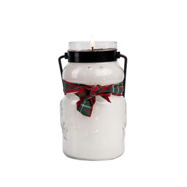 Mała świeca Welcome Wreath - Snowman Cheerful Candle