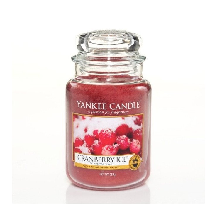 Duża świeca Cranberry Ice Yankee Candle