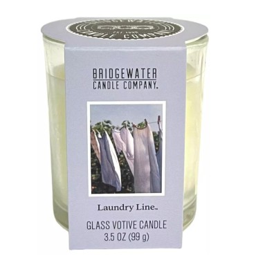 Świeca zapachowa - Votive w szkle Laundry Line 99g Bridgewater Candle