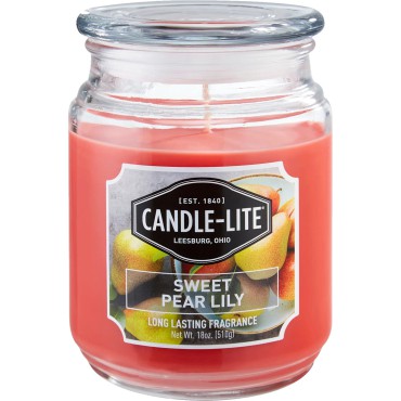 Duża świeca Sweet Pear Lily Candle-lite