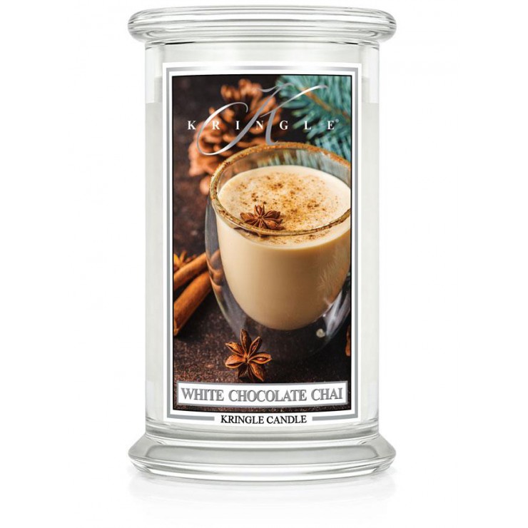 Duża świeca White Chocolate Chai Kringle Candle