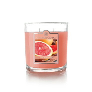 Średnia świeca owalna Pink Grapefruit Colonial Candle