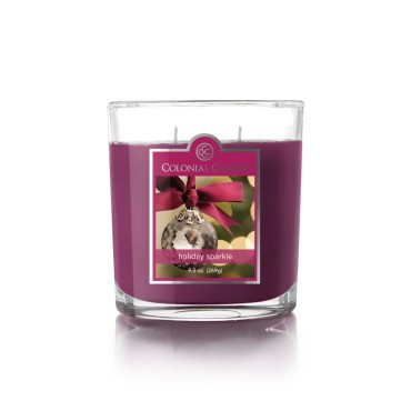 Średnia świeca owalna Holiday Sparkle Colonial Candle