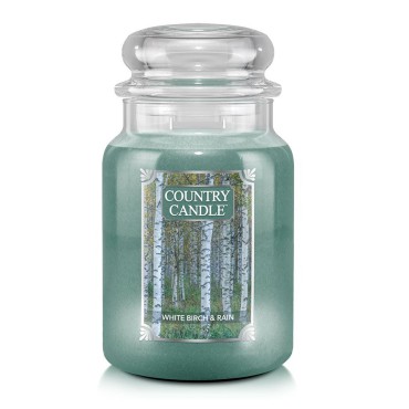 Duża świeca White Birch & Rain Country Candle