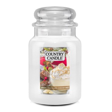 Duża świeca White Chocolate Cheesecake Country Candle