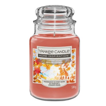 Duża świeca Copper Leaves Home Inspiration Yankee Candle