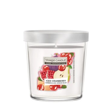 Średnia świeca Iced Cranberry Home Inspiration Yankee Candle