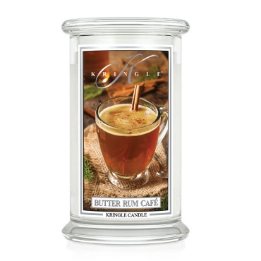 Duża świeca Butter Rum Café Kringle Candle