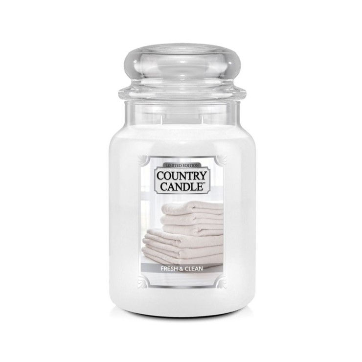 Duża świeca Fresh & Clean Country Candle