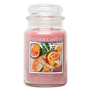 Duża świeca Zesty Grapefruit Village Candle