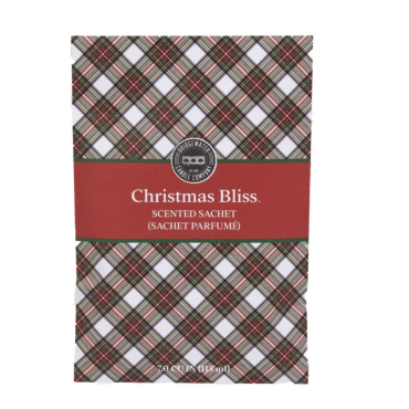 Saszetka zapachowa wzór w kratę Christmas Bliss Bridgewater Candle