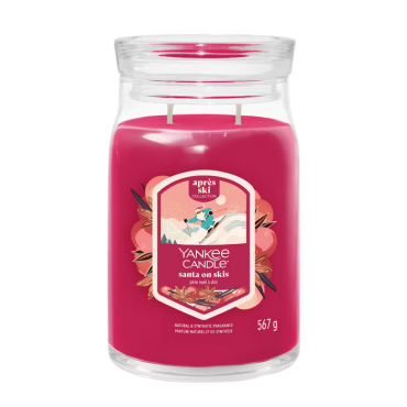 Duża świeca Signature Santa On Skis Yankee Candle
