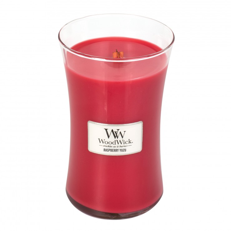 Duża Świeca Raspberry Yuzu WoodWick Duża Świeca Raspberry Yuzu WoodWick