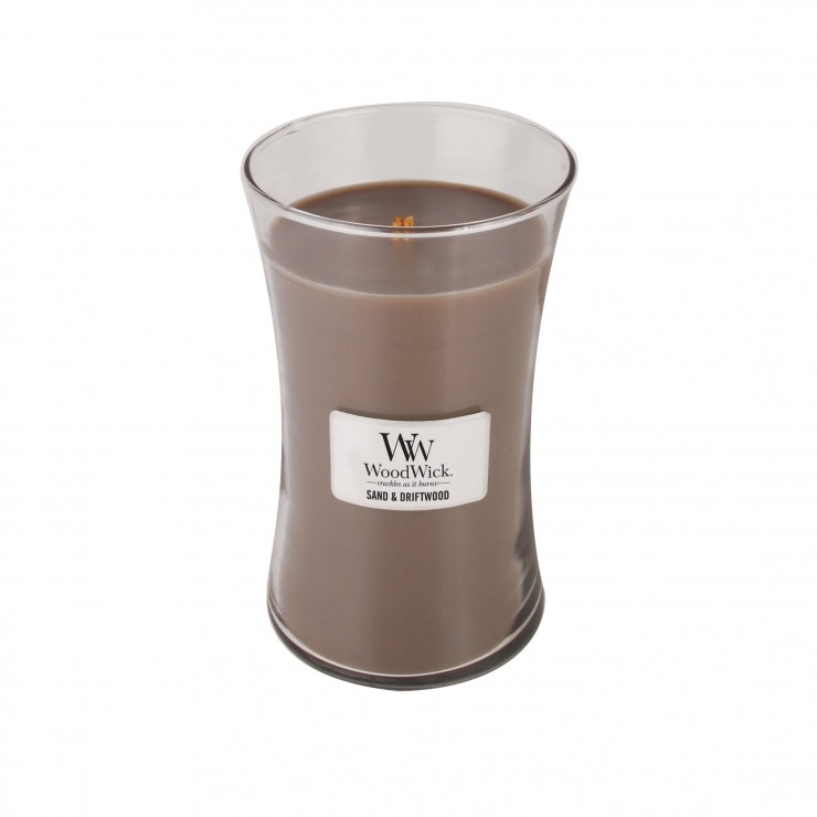 Duża Świeca Sand & Driftwood WoodWick Duża Świeca Sand & Driftwood WoodWick