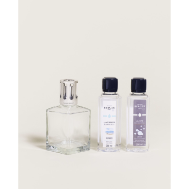 Zestaw Essentielle mała lampa i 2 esencje Ocean breeze i Air Pur 250ml Maison Berger Paris