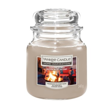 Średnia świeca Campfire Stories Home Inspiration Yankee Candle