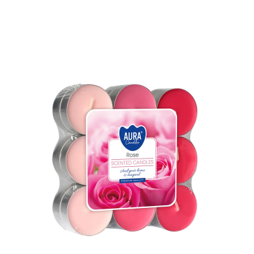 Podgrzewacze zapachowe 18 szt. Róża Aura Candles