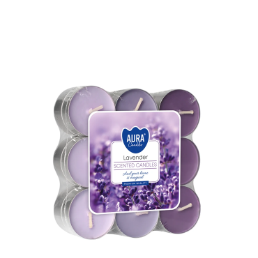 Podgrzewacze zapachowe 18 szt. Lawenda Aura Candles