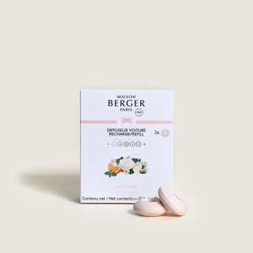 Wkład do dyfuzora samochodowego - zestaw 2 sztuk Lady Flower Maison Paris Berger