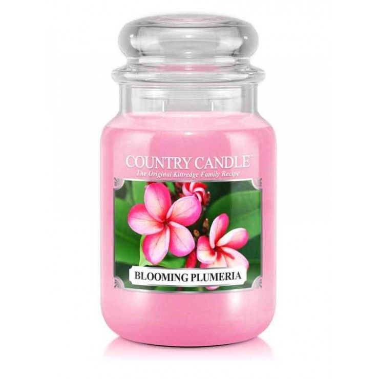 Duża świeca Blooming Plumeria Country Candle