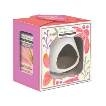 Zestaw prezentowy kominek z woskiem Flowers Home Inspiration Yankee Candle