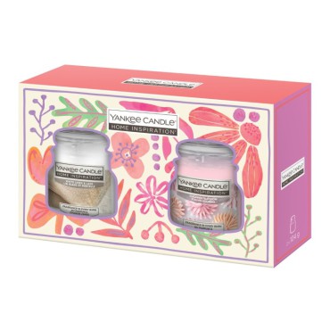 Zestaw prezentowy 2 małych świec Flowers Home Inspiration Yankee Candle