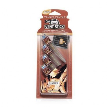 Car Vent Stick Leather Yankee Candle
