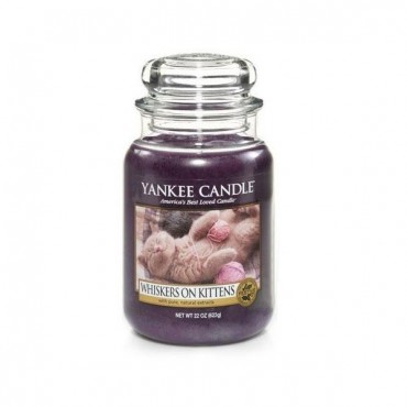 Duża świeca Whiskers On Kittens Yankee Candle