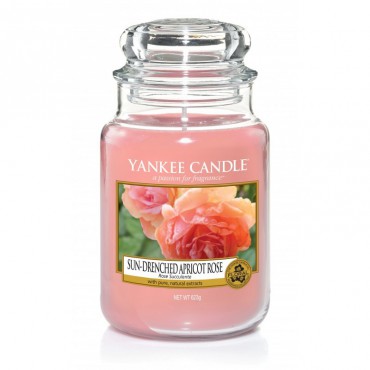 Duża świeca Sun-Drenched Apricot Rose Yankee Candle