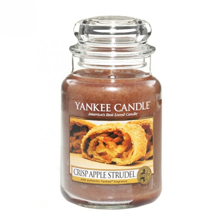 Duża świeca Crisp Apple Strudel Yankee Candle