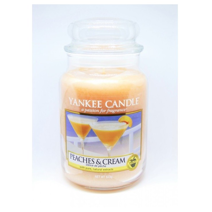 Duża świeca Peaches & Cream Yankee Candle
