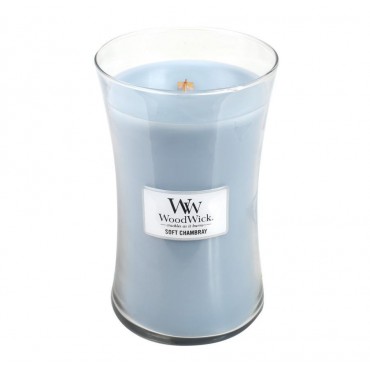 Duża Świeca Soft Chambray WoodWick