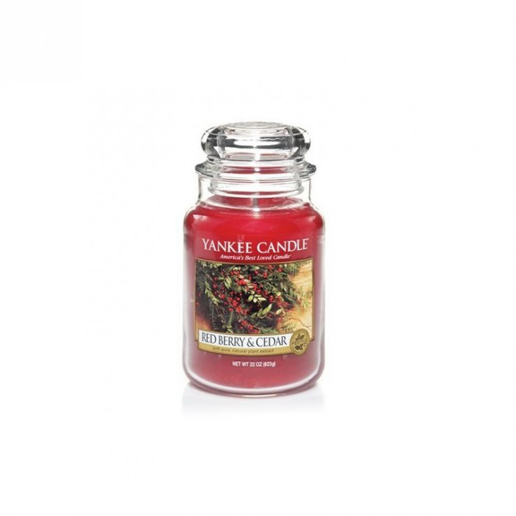 Duża świeca Red Berry & Cedar Yankee Candle