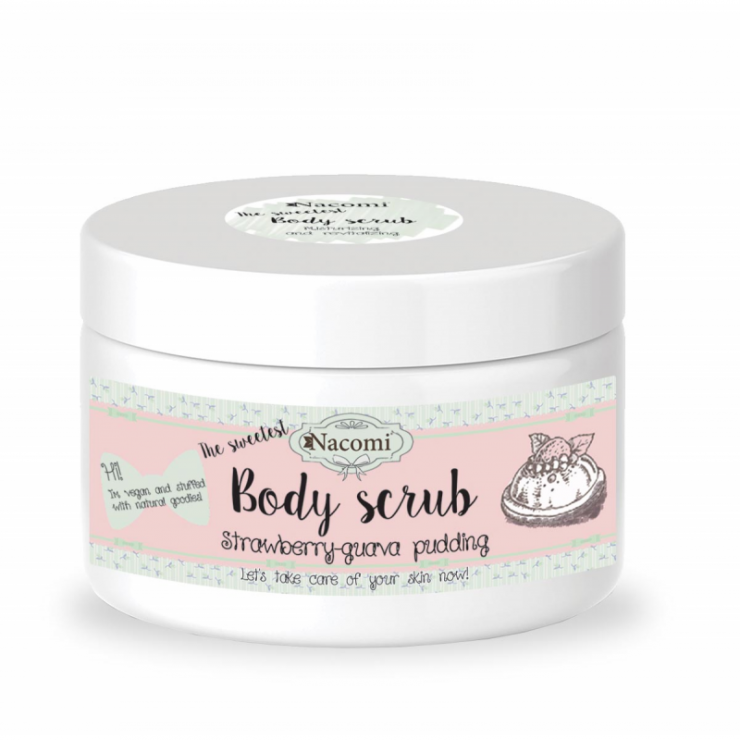 Peeling do ciała truskawkowy pudding z gujawą 200g Nacomi Peeling do ciała truskawkowy pudding z gujawą 200g Nacomi
