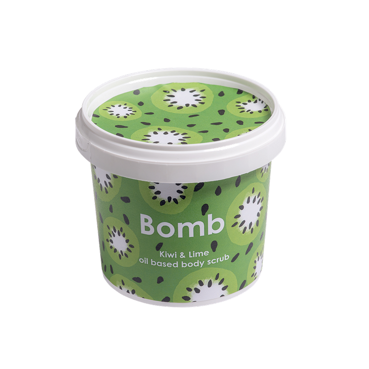 Scrub pod prysznic KIWI i LIMONKA z olejkiem ze słodkich migdałów Bomb Cosmetics Scrub pod prysznic KIWI i LIMONKA z olejkiem ze słodkich migdałów Bomb Cosmetics