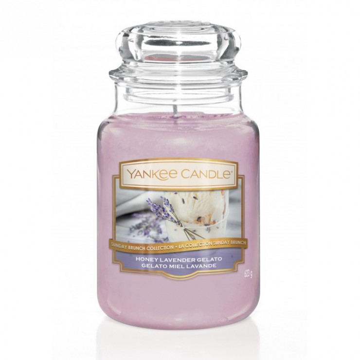 Duża świeca Honey Lavender Gelato Yankee Candle