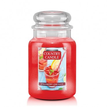 Duża świeca Strawberry Lemoniade Country Candle