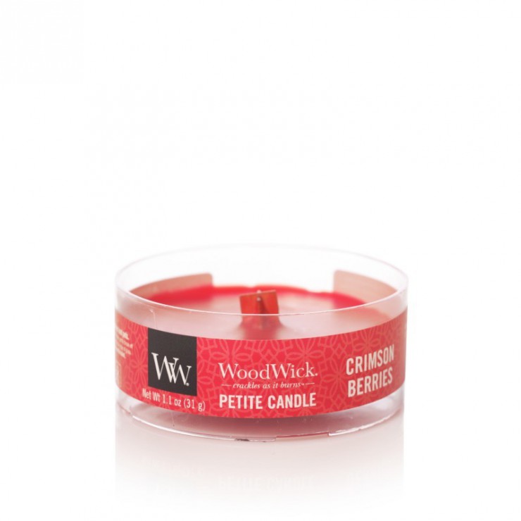 Świeca Petite Crimson Berries WoodWick Świeca Petite Crimson Berries WoodWick