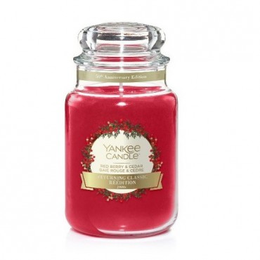 Duża świeca Red Berry & Cedar  Yankee Candle Wersja Jubileuszowa