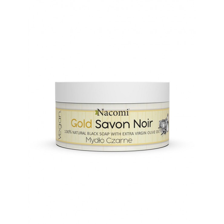 Złote Czarne Mydło z oliwą z oliwek Gold Savon Noir 125g Nacomi