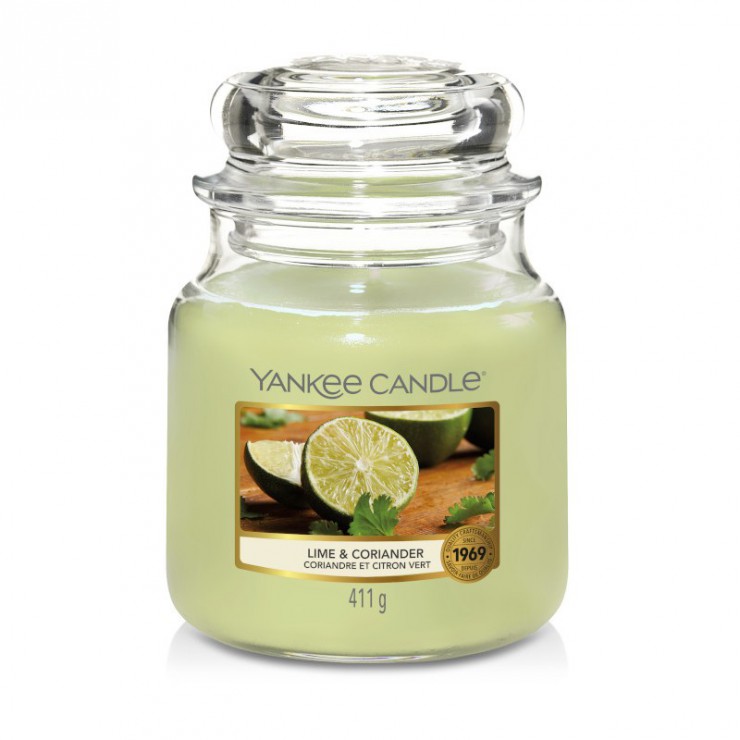 Średnia świeca Lime & Coriander Yankee Candle